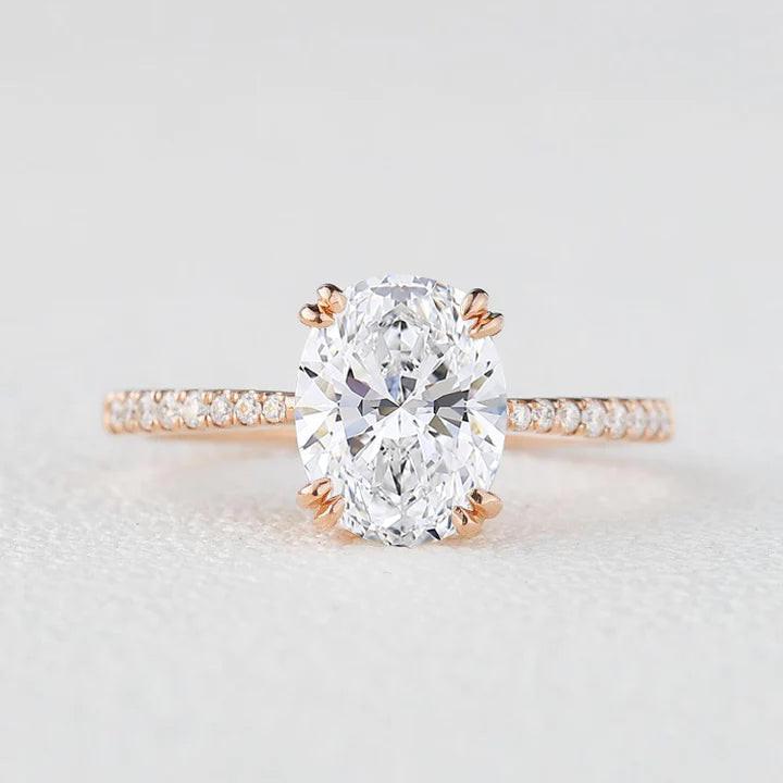 Victoria's Grace | 2CT Classic Oval Diamond Solitaire Engagement Ring
