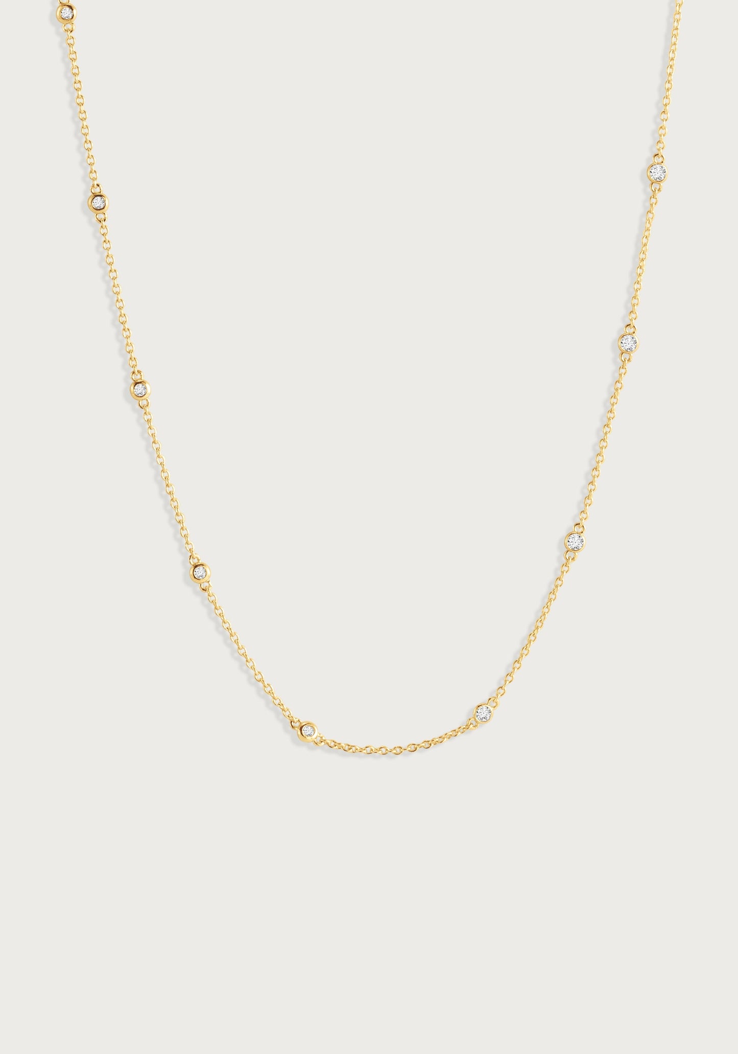 Gold Chain with Crystals