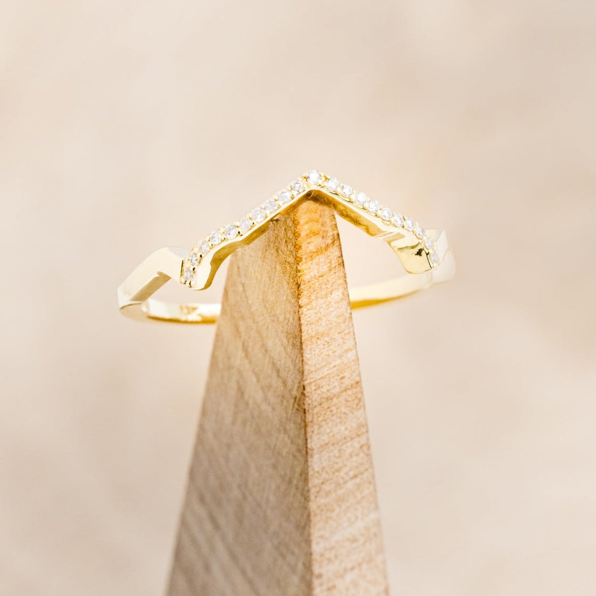 "Lucy In The Sky" Petite - Round Cut Moissanite Engagement Ring With Diamond Accents & Turquoise Inlays