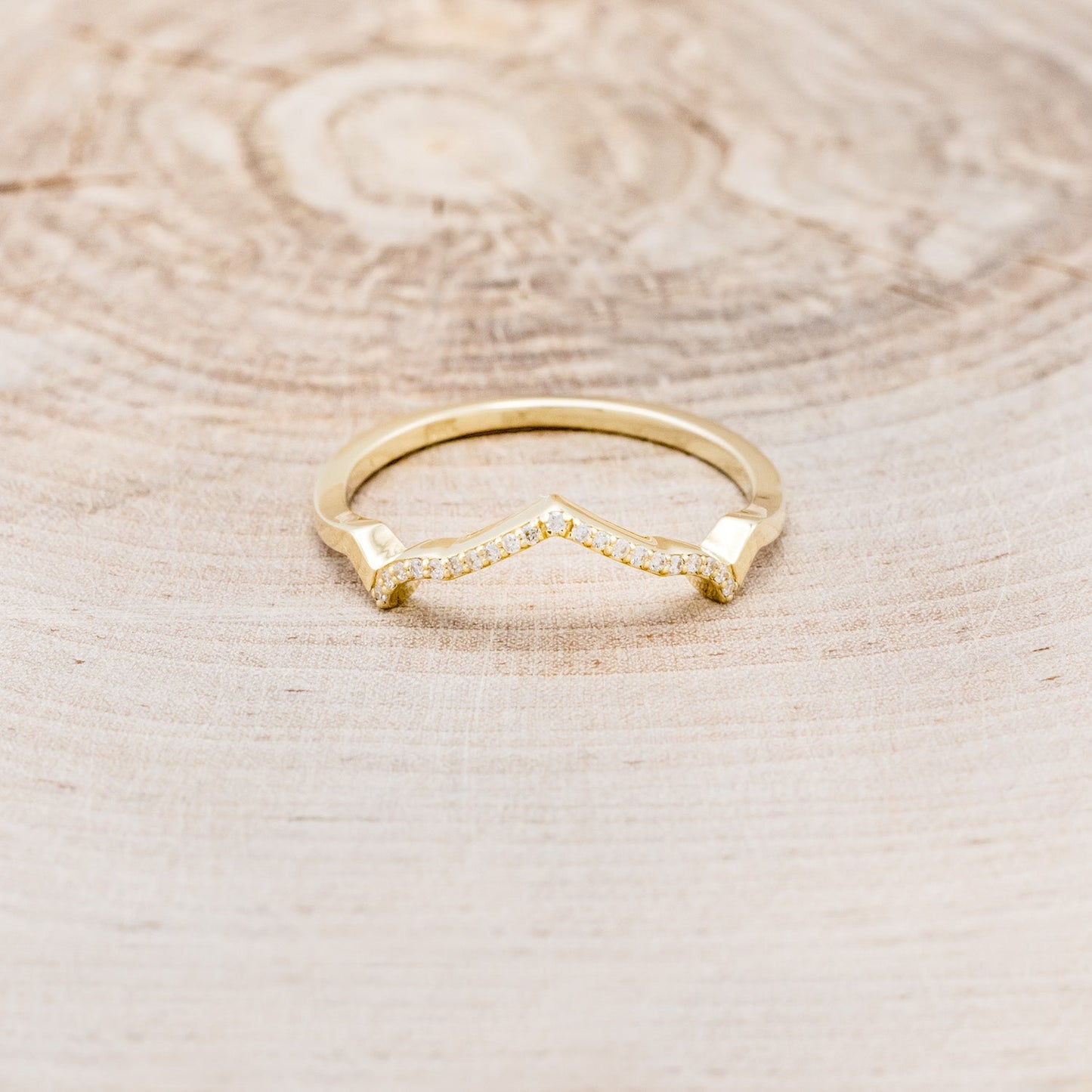 "Lucy In The Sky" Petite - Round Cut Montana Sapphire Engagement Ring With Diamond Accents & Turquoise Inlays