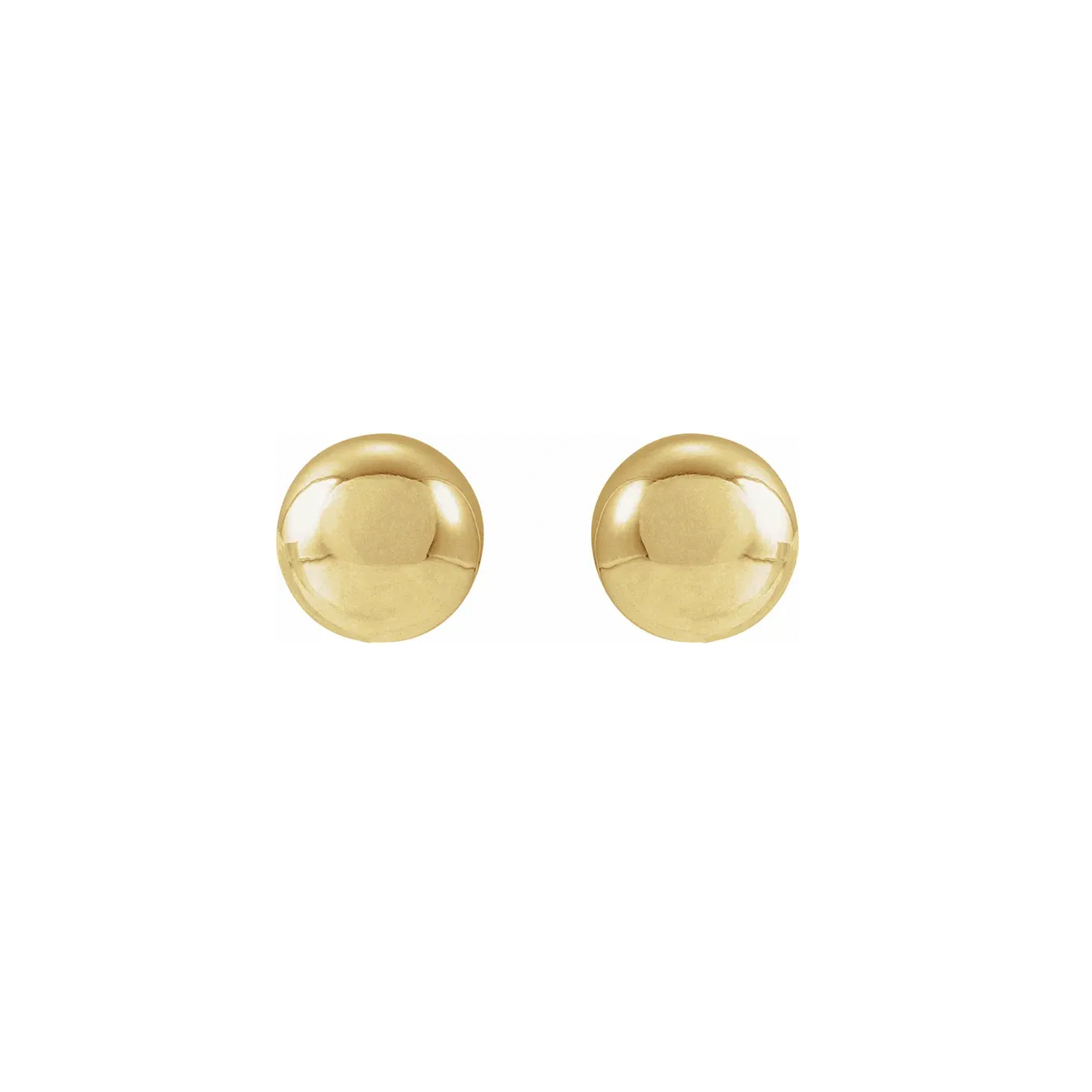 Polished Sphere Stud Earrings