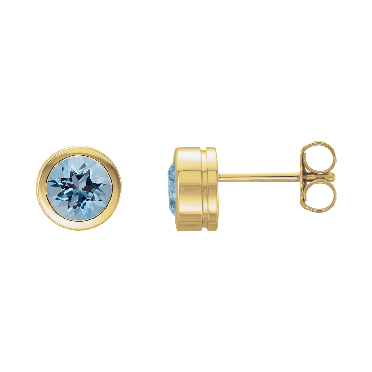 Aquamarine Stud Earrings