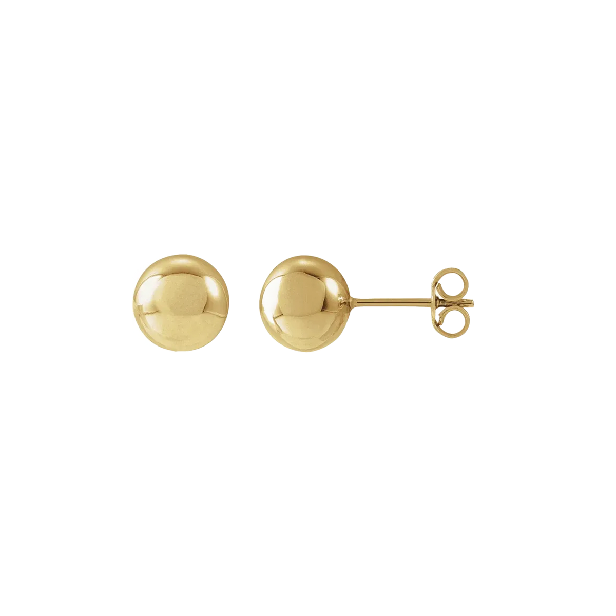Polished Sphere Stud Earrings