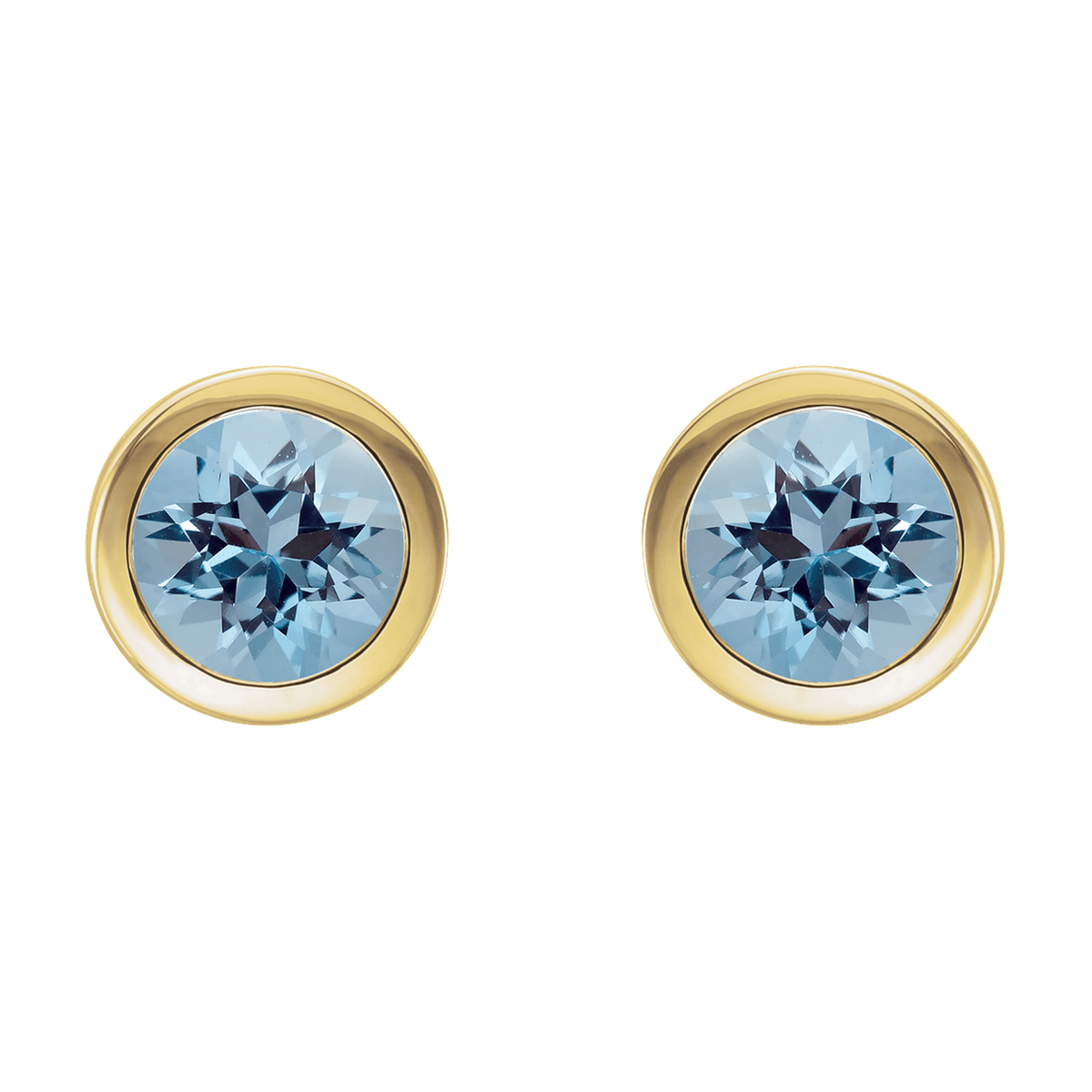 Aquamarine Stud Earrings