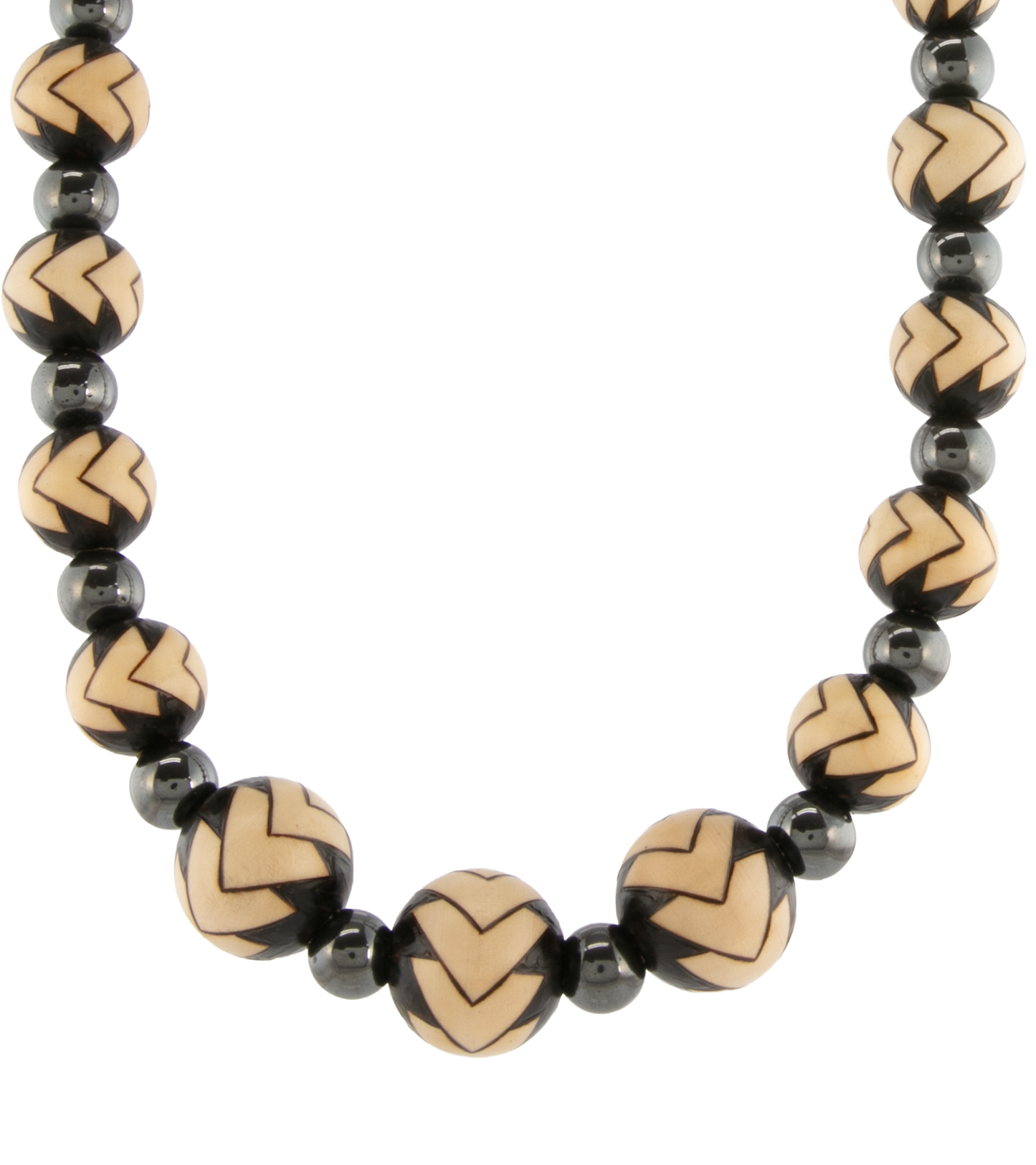 Pyrography Necklace - Large Beads