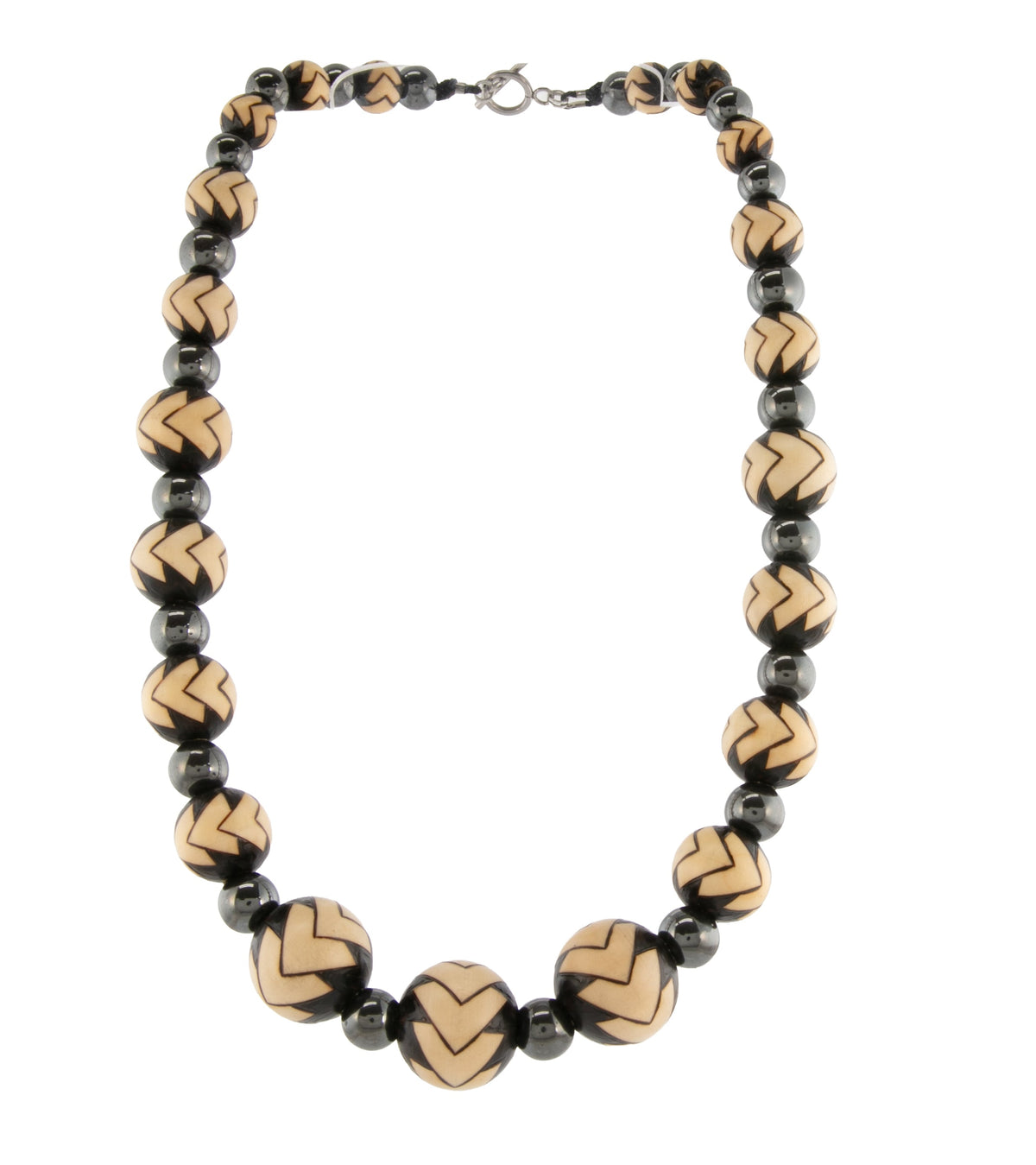 Pyrography Necklace - Large Beads