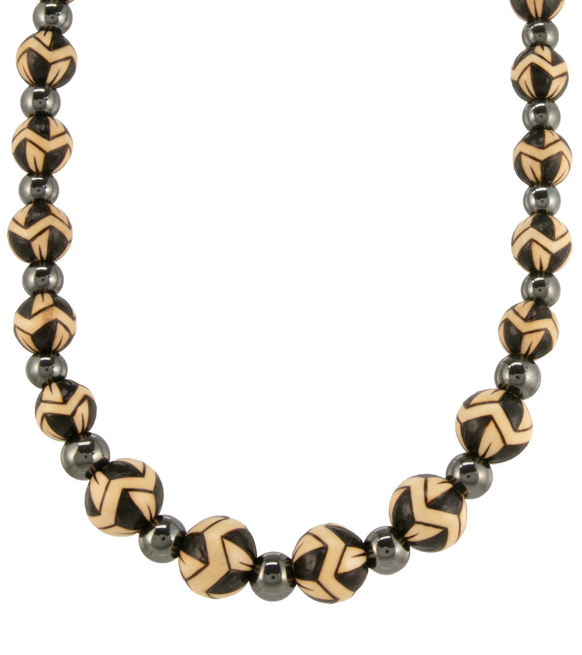 Pyrography Necklace - Large Beads