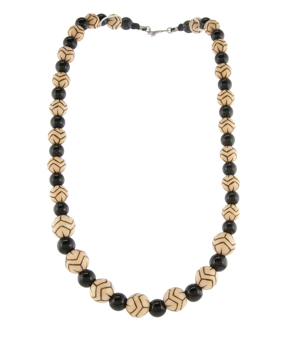 Pyrography Necklace - Small Beads