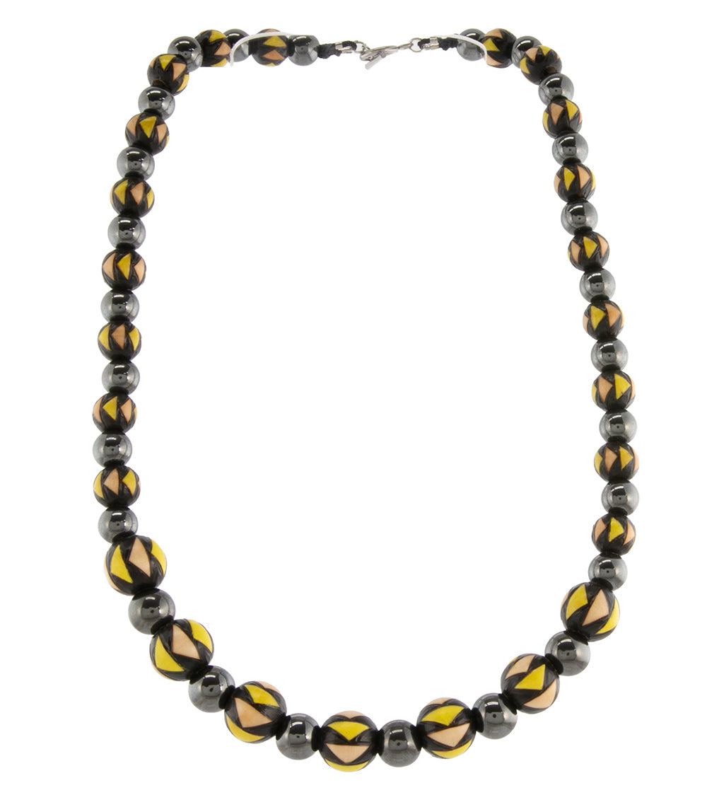 Pyrography Necklace - Small Beads