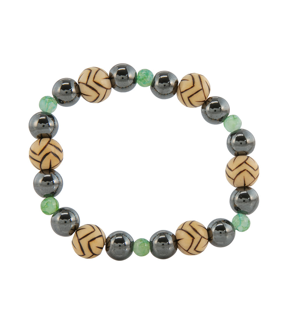 Pyrography Bracelet - Small Beads