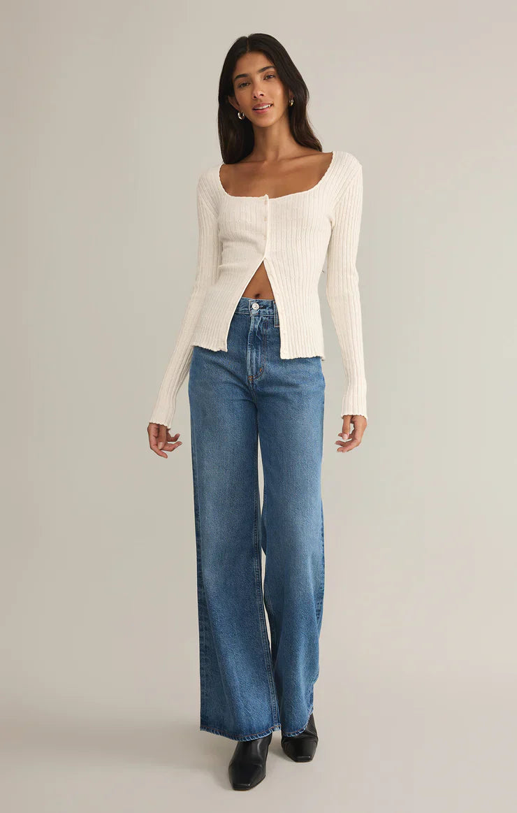 Z Supply Emelie Button Up Sweater