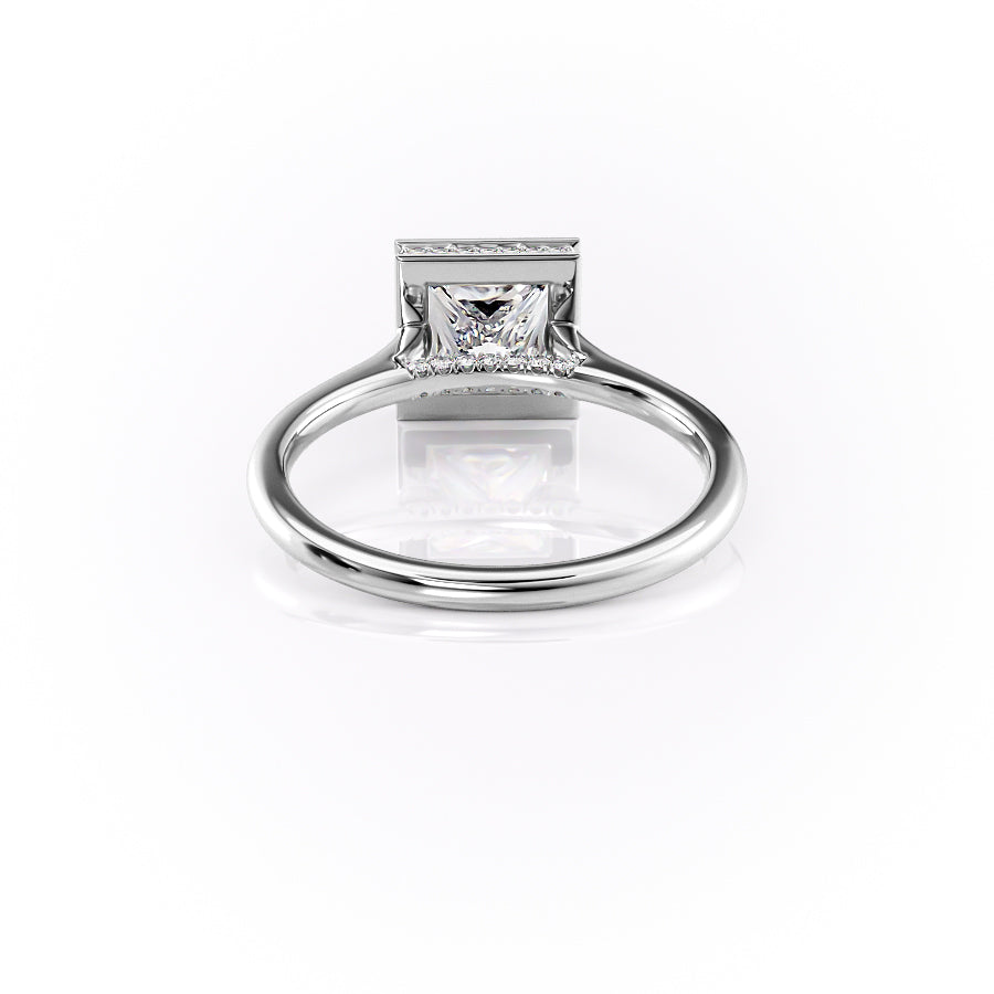 Exquisite Solarii Moissanite 2.0ct Princess Cut 925 Sterling Silver Solitaire Engagement Ring
