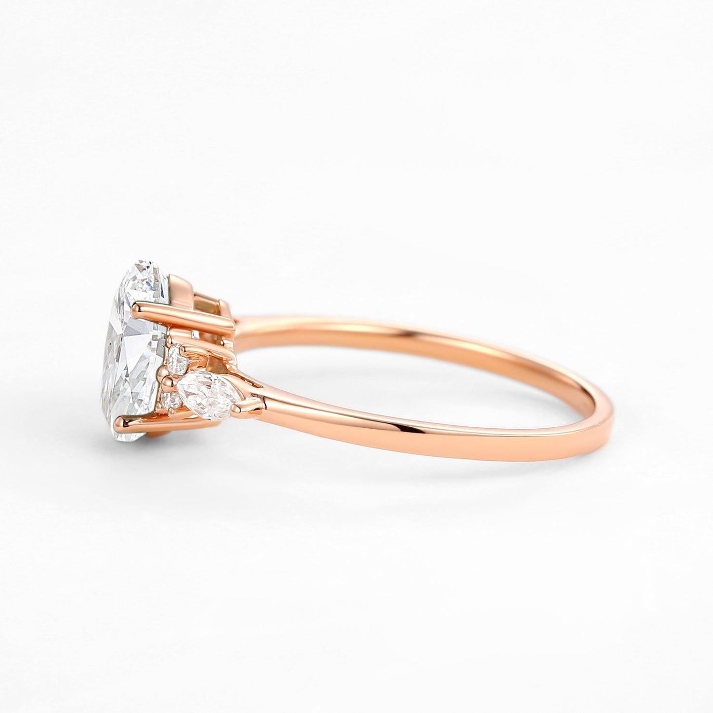 Odette’s Luster | 1.5CT Vintage Oval Diamond Engagement Ring