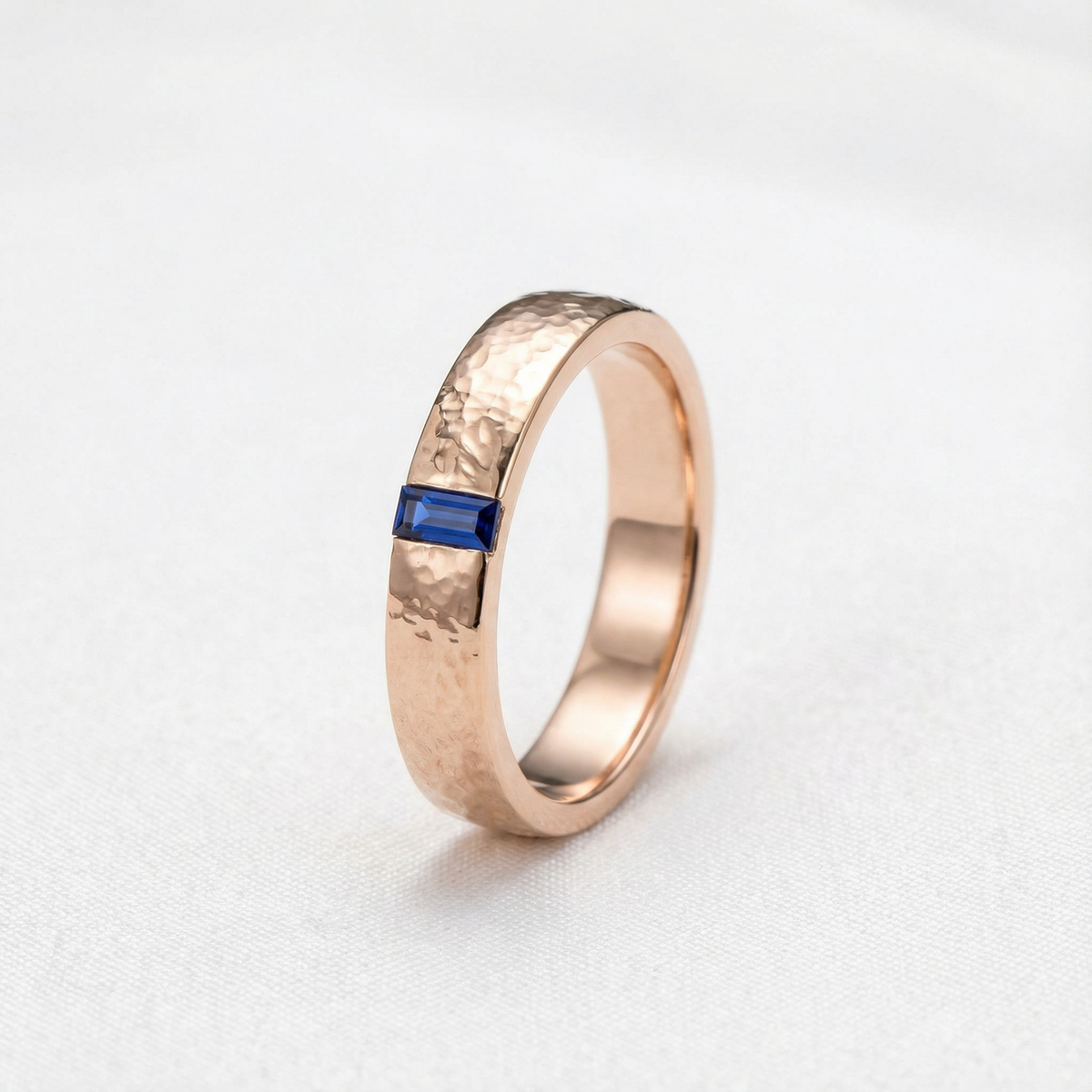 Augustus’ Emblem | Vintage Baguette Sapphire Men’s Band