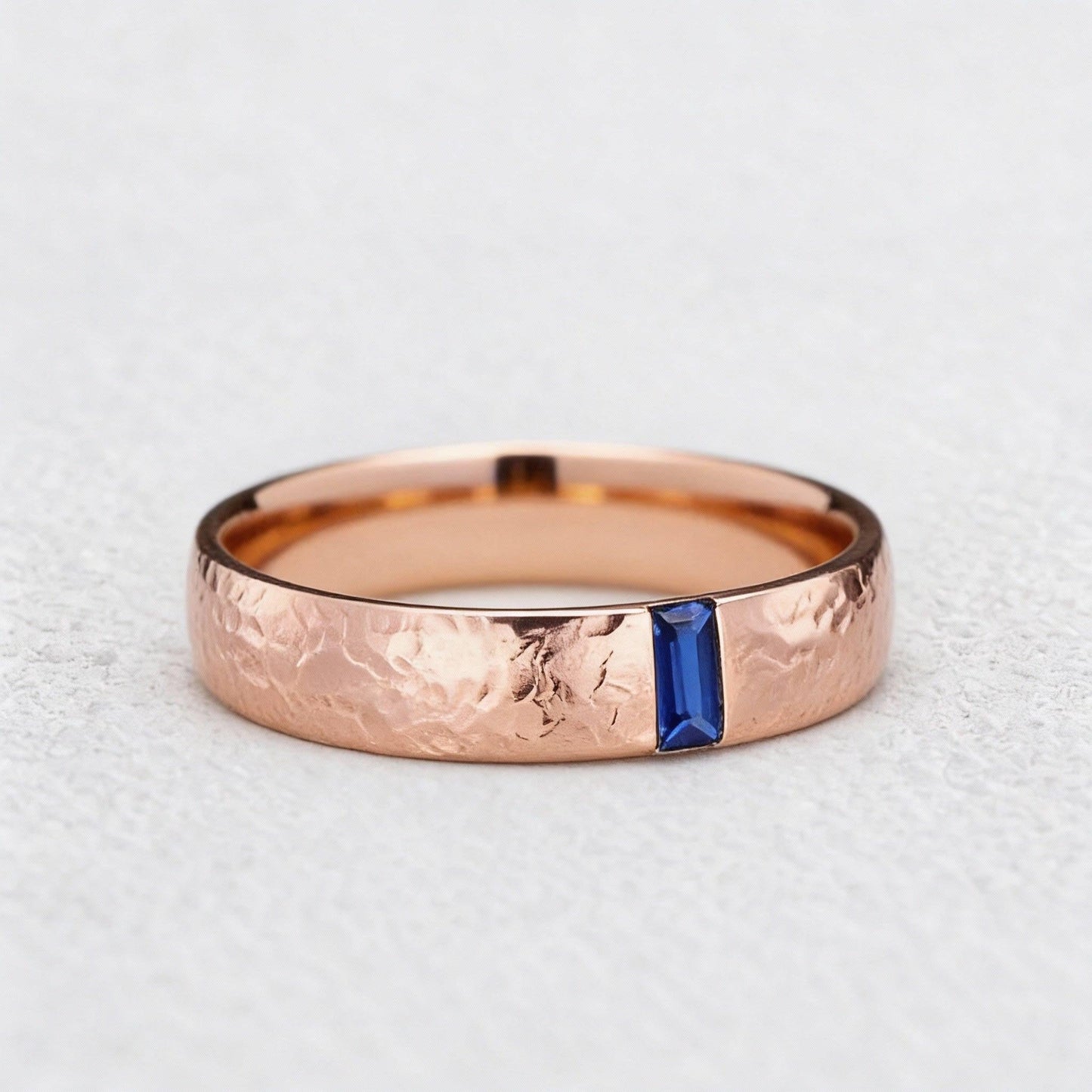 Augustus’ Emblem | Vintage Baguette Sapphire Men’s Band