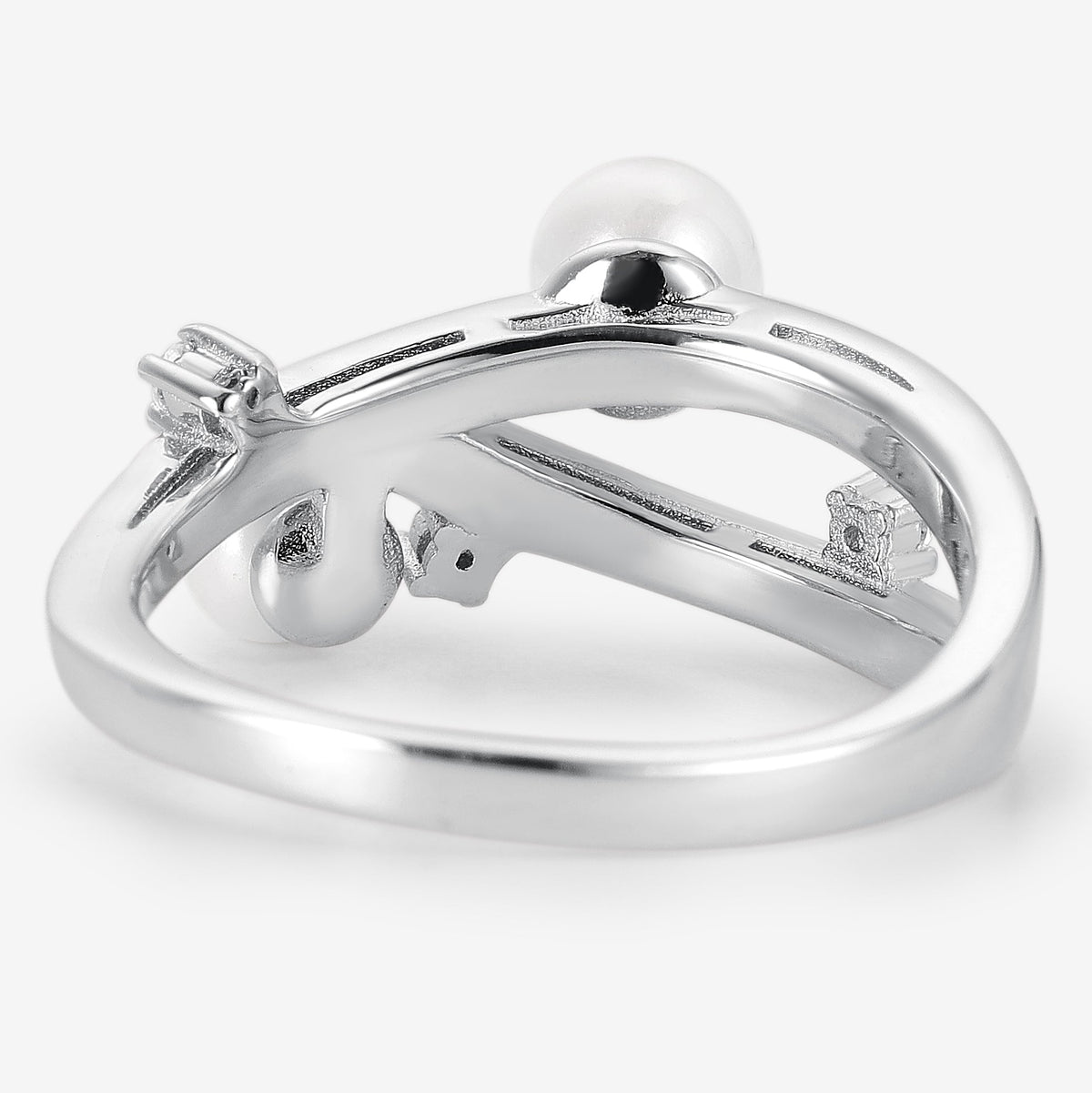 Gemini Zodiac Pearl Engagement Ring