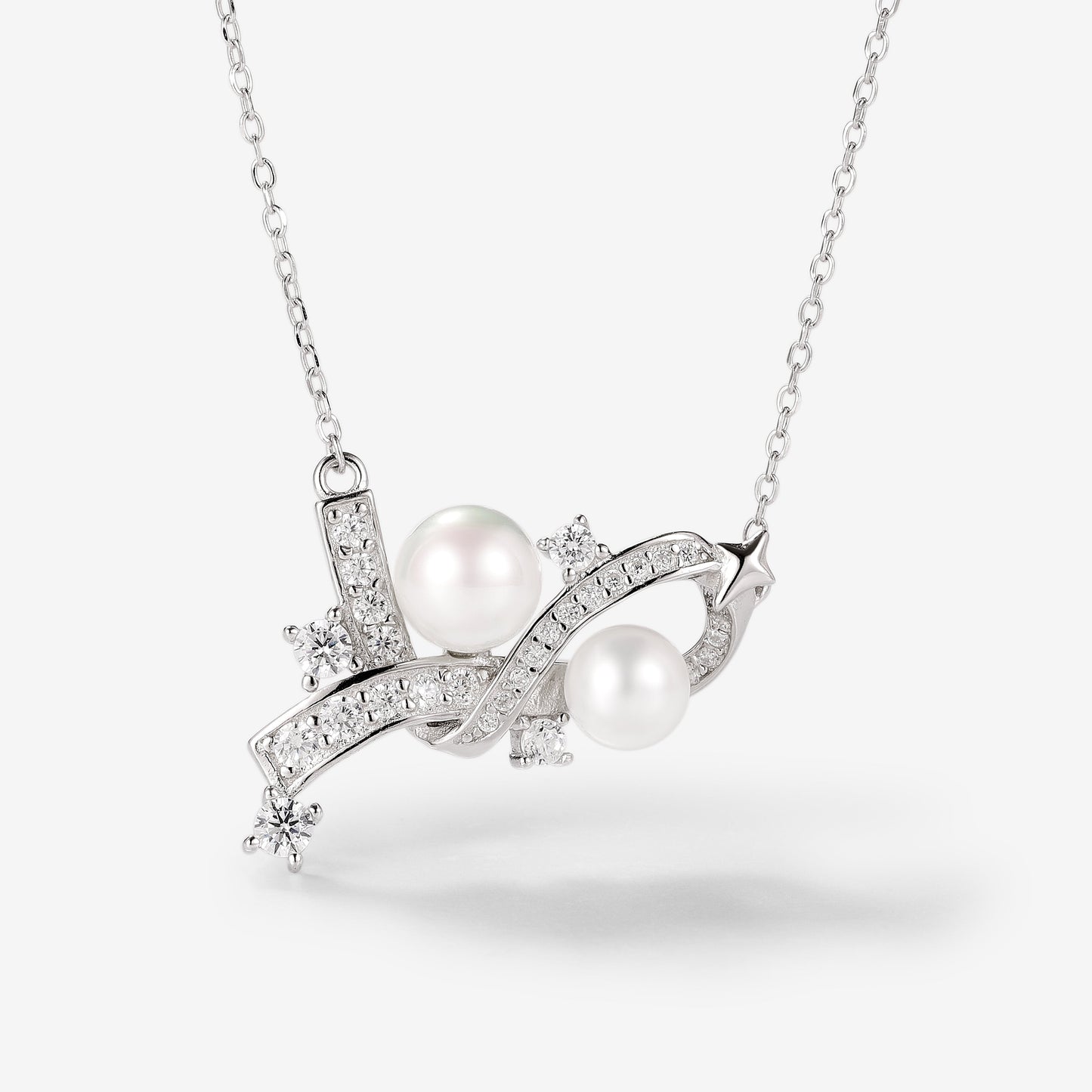 Gemini Zodiac Pearl Necklace