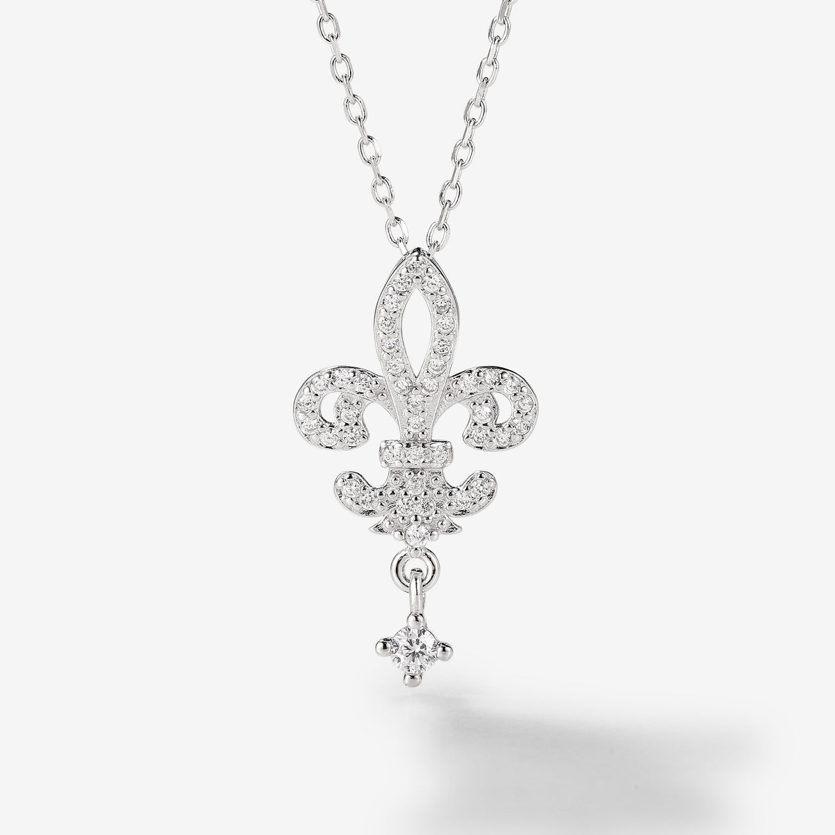 Nature Inspired Iris Flower Necklace
