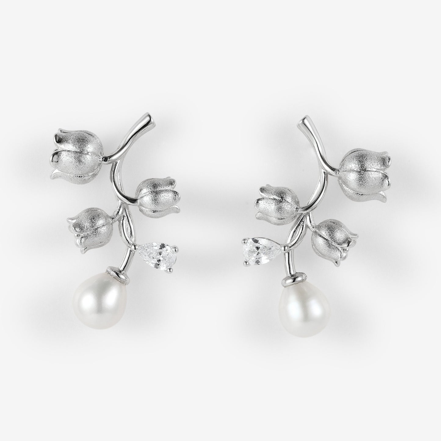 Lahela Jewelry Lily of the Valley Earrings Set 2pcs