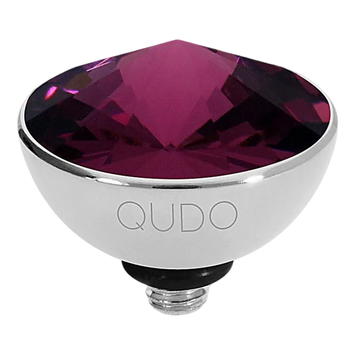 QUDO Bottone Top Silver | Velvet Noir Collection