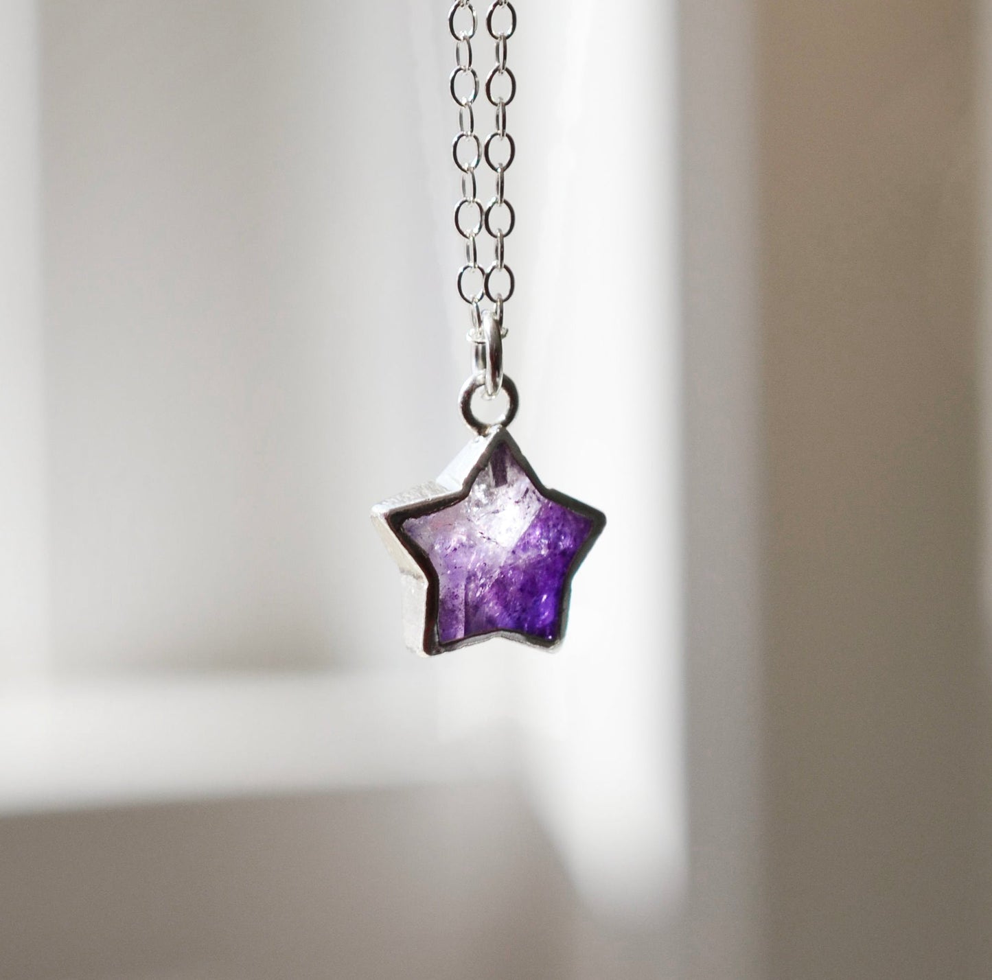 Stargazer Necklace: Amethyst