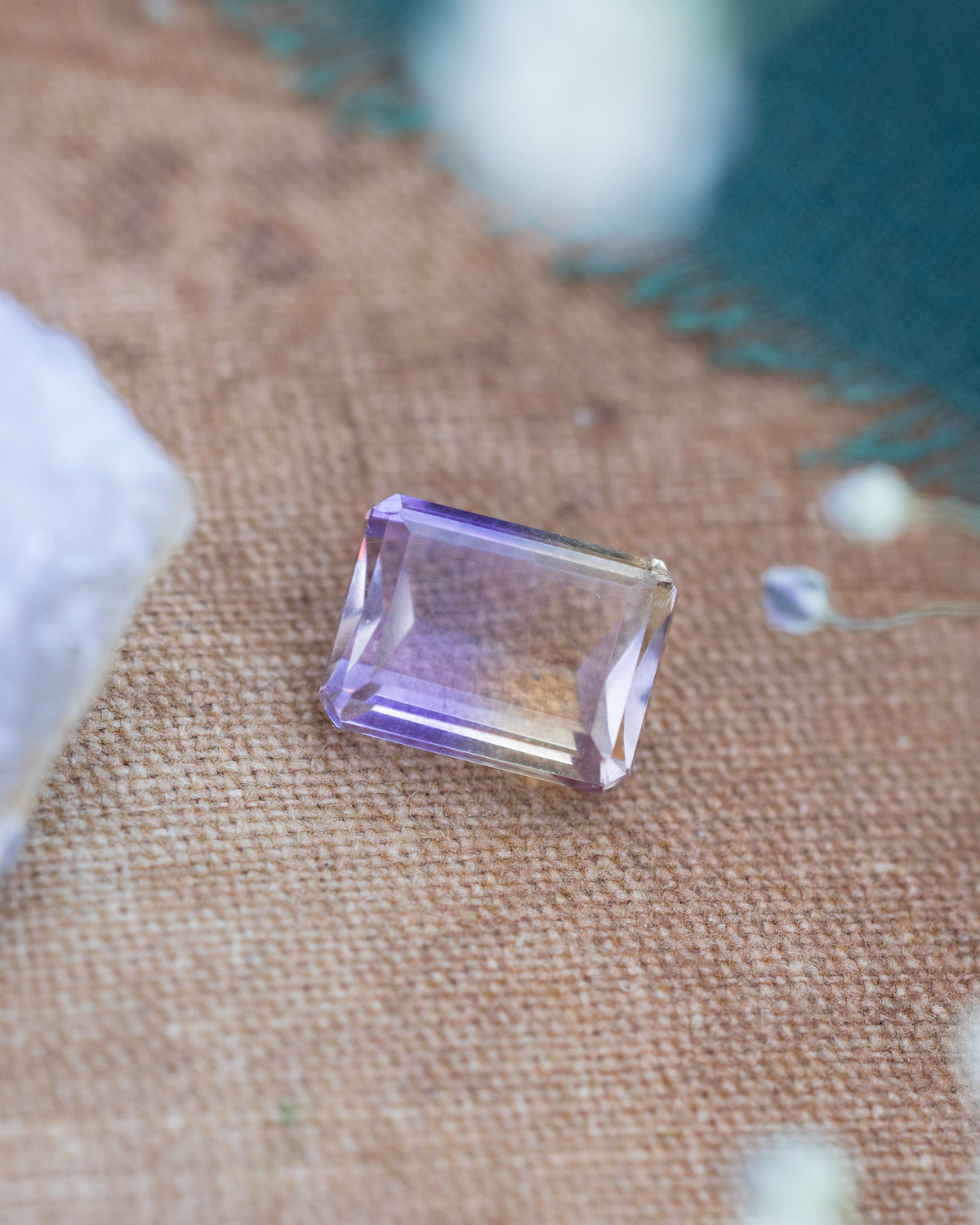 2ct 8x6mm Emerald Cut Ametrine