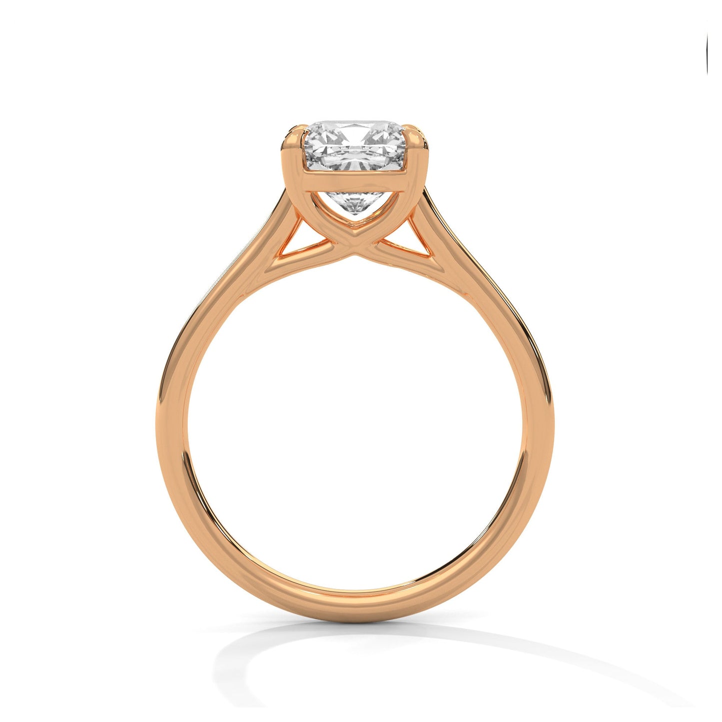 1 Carat Cushion Cut IGI Certified Lab Grown Diamond Solitaire Engagement Ring
