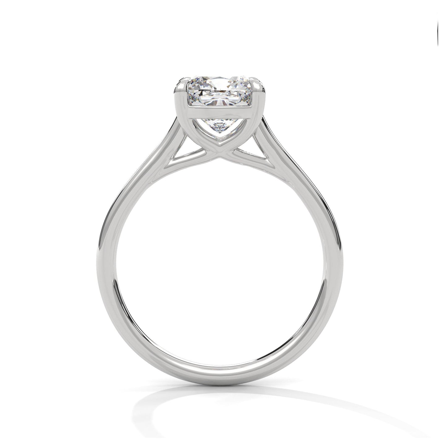 1 Carat Cushion Cut IGI Certified Lab Grown Diamond Solitaire Engagement Ring