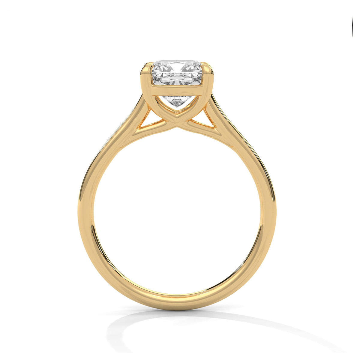 1 Carat Cushion Cut IGI Certified Lab Grown Diamond Solitaire Engagement Ring