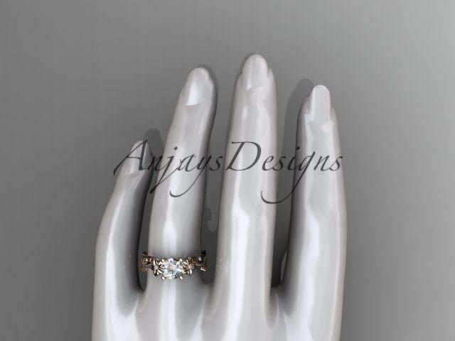 1 Carat Diamond Nature Inspired Flower Engagement Ring