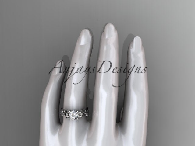 1 Carat Diamond Nature Inspired Flower Engagement Ring