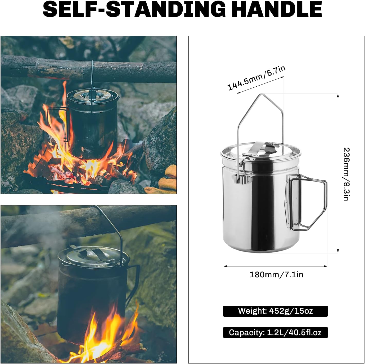 Antarcti Stainless Steel Billy Pot