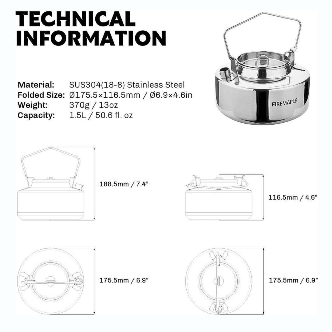 Antarcti Stainless Steel Coffee Kettle