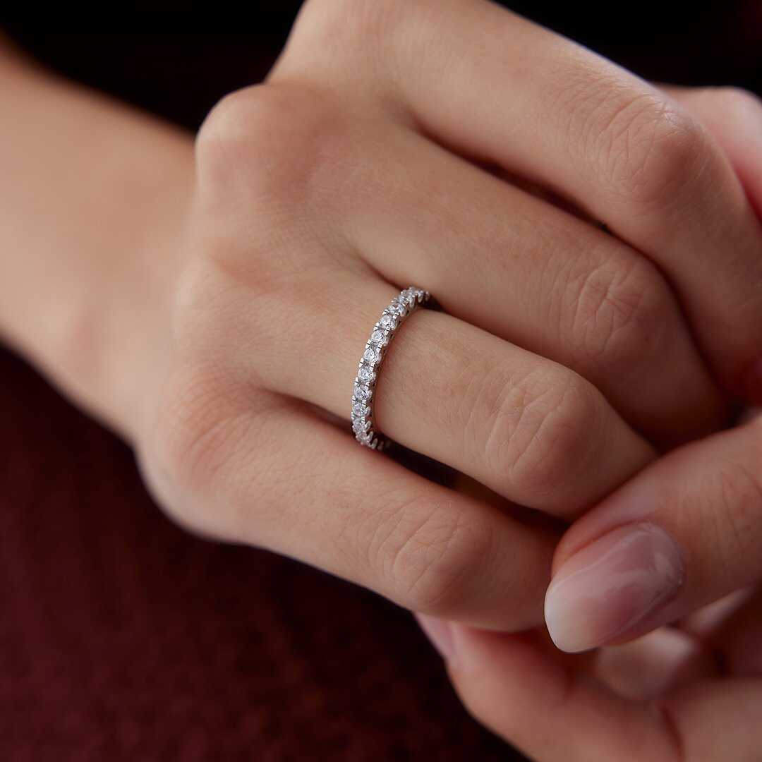 14K Gold Eternity Band Ring