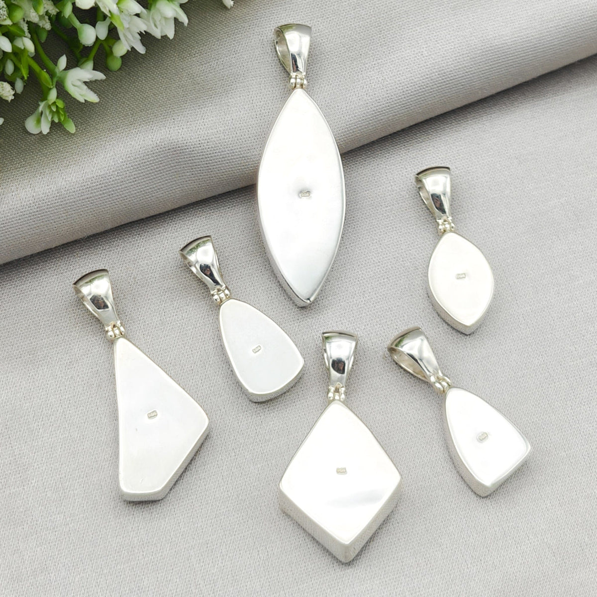Bizarre Collection 20mm Clarice Cliff Necklaces | Upcycled Art Deco Sterling Silver Pendant