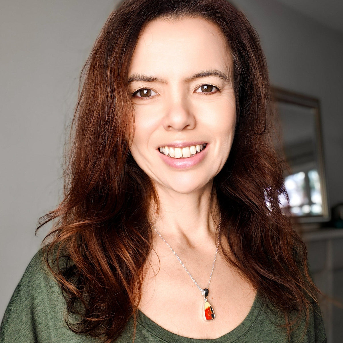 Bizarre Collection 20mm Clarice Cliff Necklaces | Upcycled Art Deco Sterling Silver Pendant