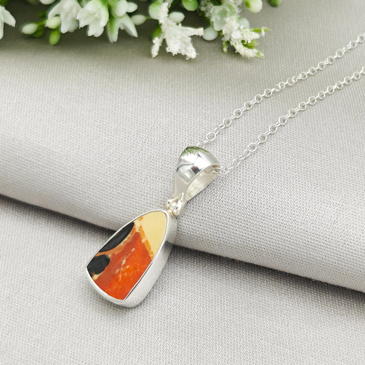 Bizarre Collection 20mm Clarice Cliff Necklaces | Upcycled Art Deco Sterling Silver Pendant
