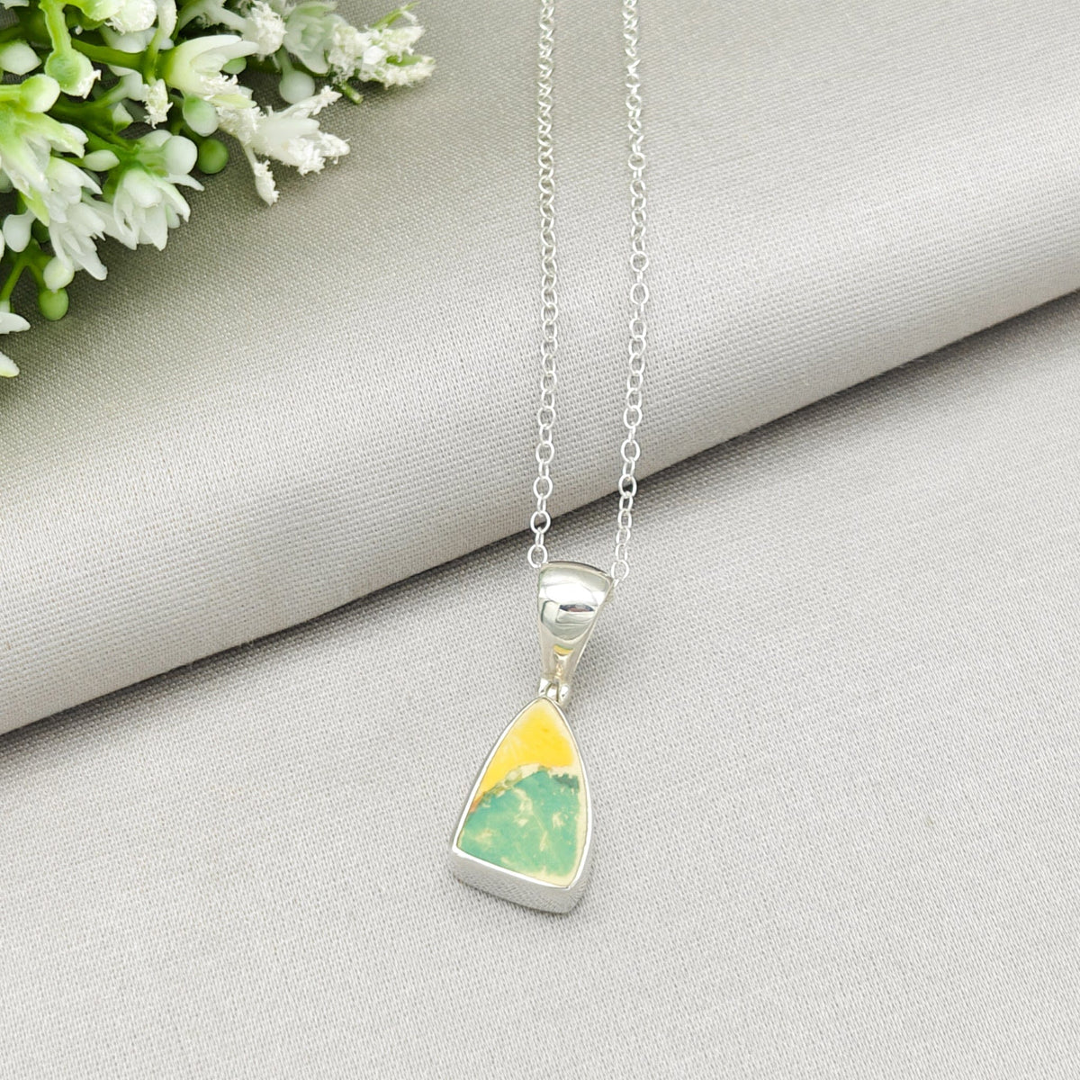 Bizarre Collection 20mm Clarice Cliff Necklaces | Upcycled Art Deco Sterling Silver Pendant