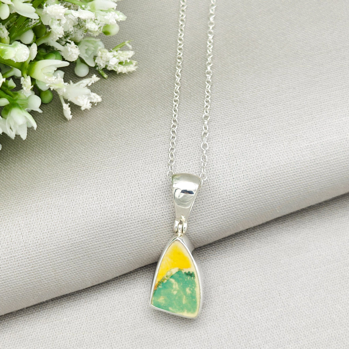 Bizarre Collection 20mm Clarice Cliff Necklaces | Upcycled Art Deco Sterling Silver Pendant