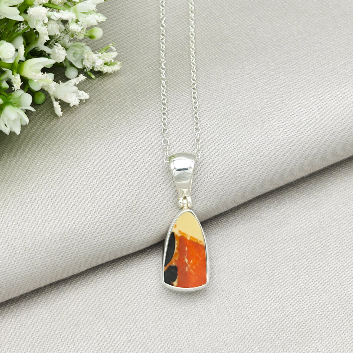 Bizarre Collection 20mm Clarice Cliff Necklaces | Upcycled Art Deco Sterling Silver Pendant