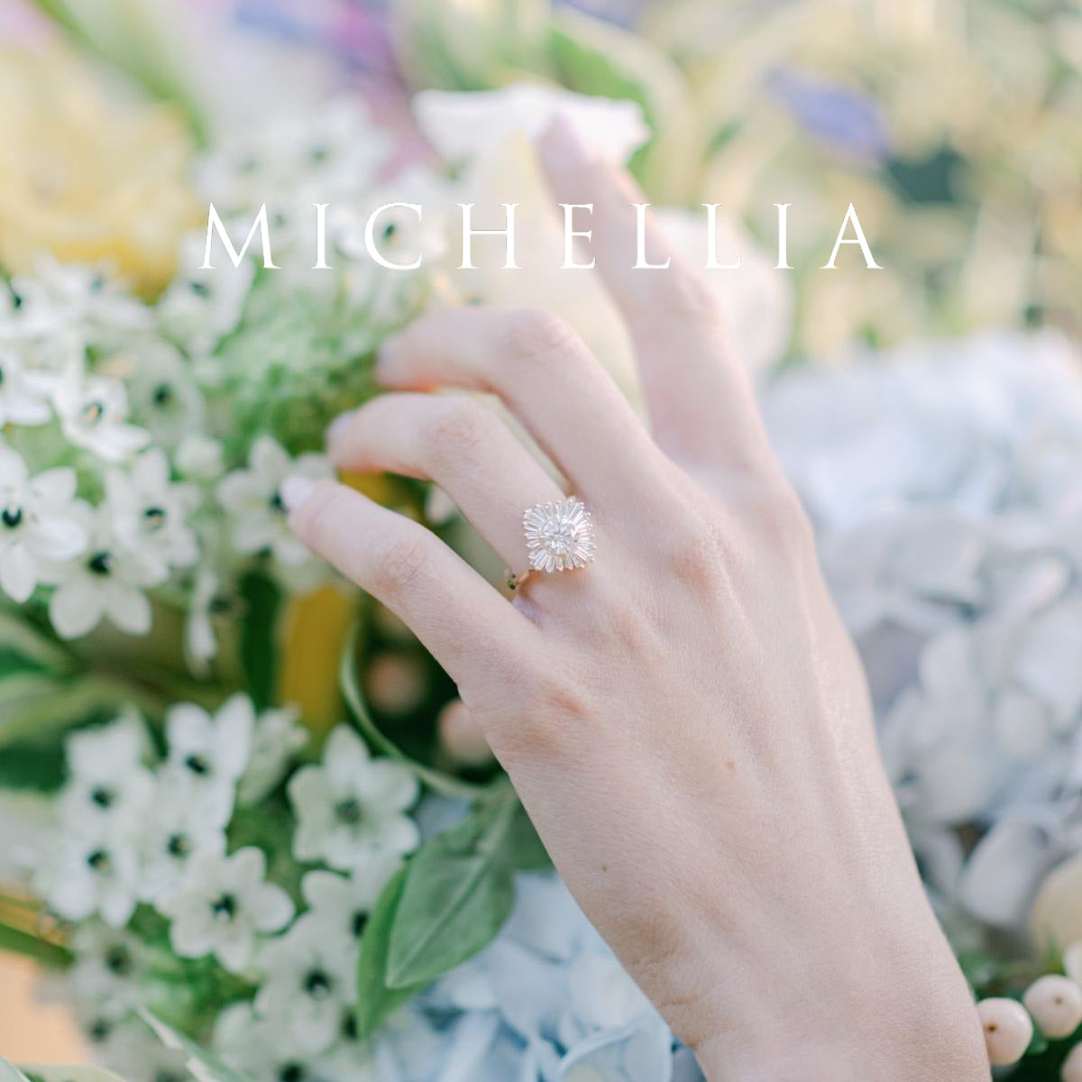 [Artemis] Vintage Deco Goddess Ballerina Engagement Ring in Diamond / Moissanite