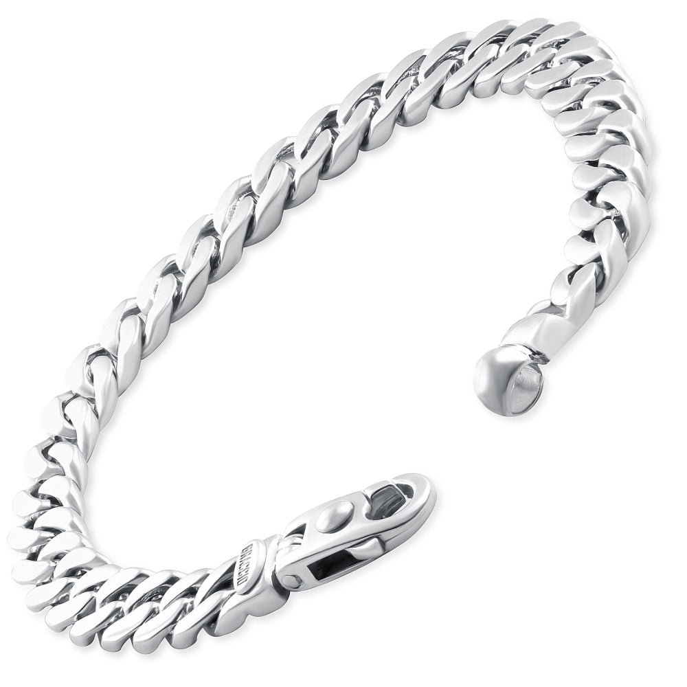 Braccio Men's 36 Gram Cuban Link Solid Silver Bracelet 8.5"