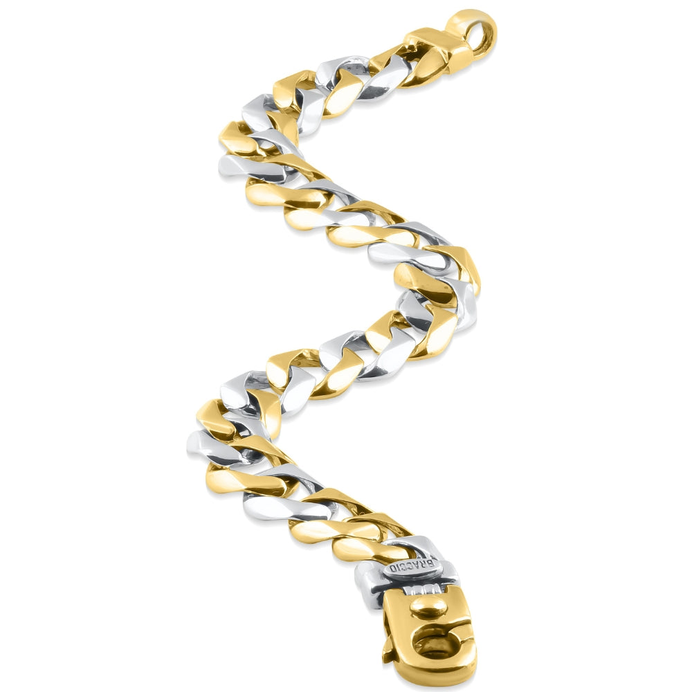 Braccio Men's 30 Gram Curb Link Solid Silver Bracelet 8.5"