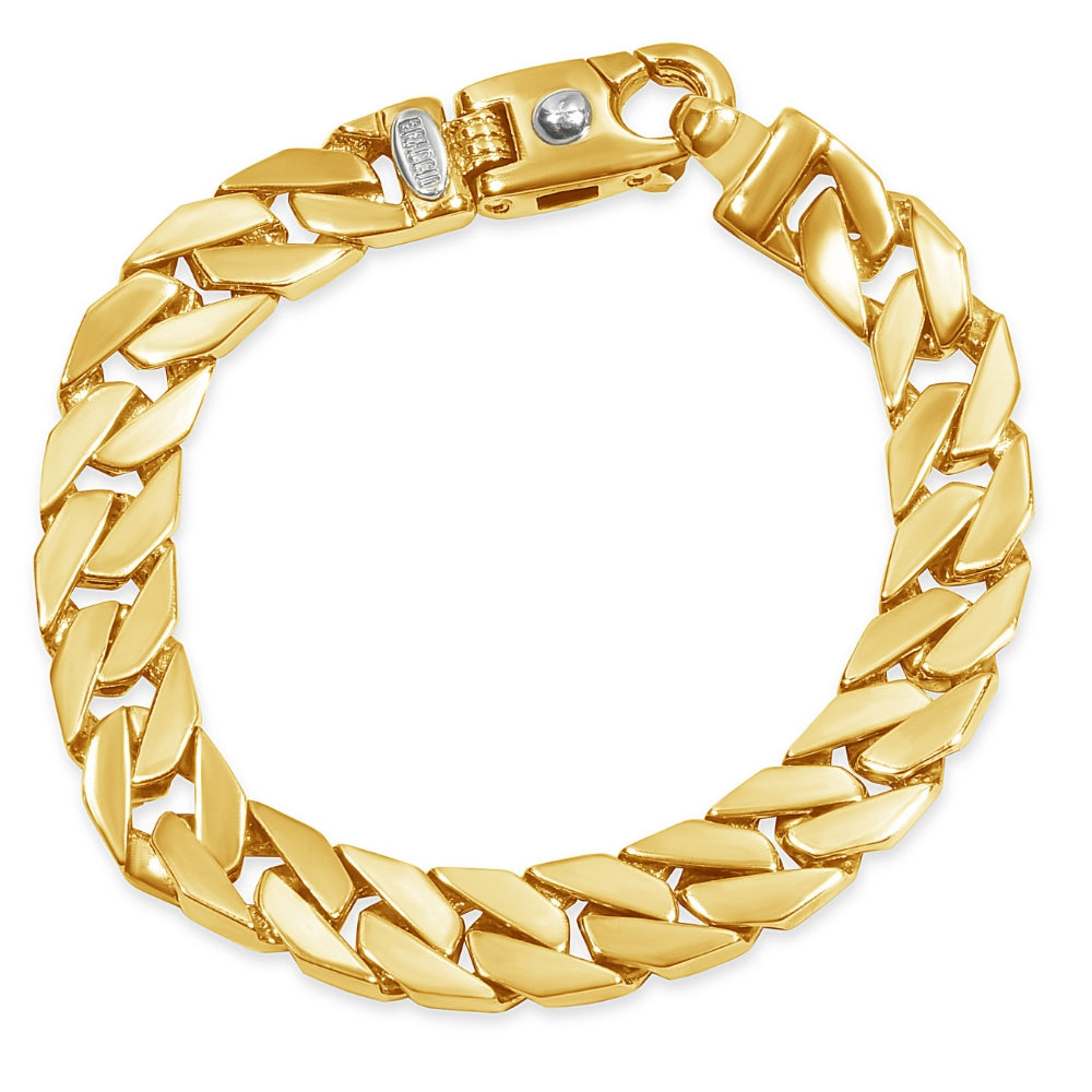 Braccio Men's 33 Gram Curb Link Solid Silver Bracelet 8.5"