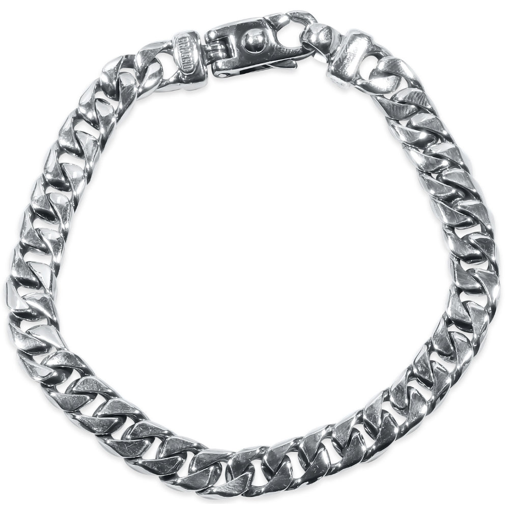 Braccio Men's 30 Gram Cuban Link Solid Silver Bracelet 8.5"