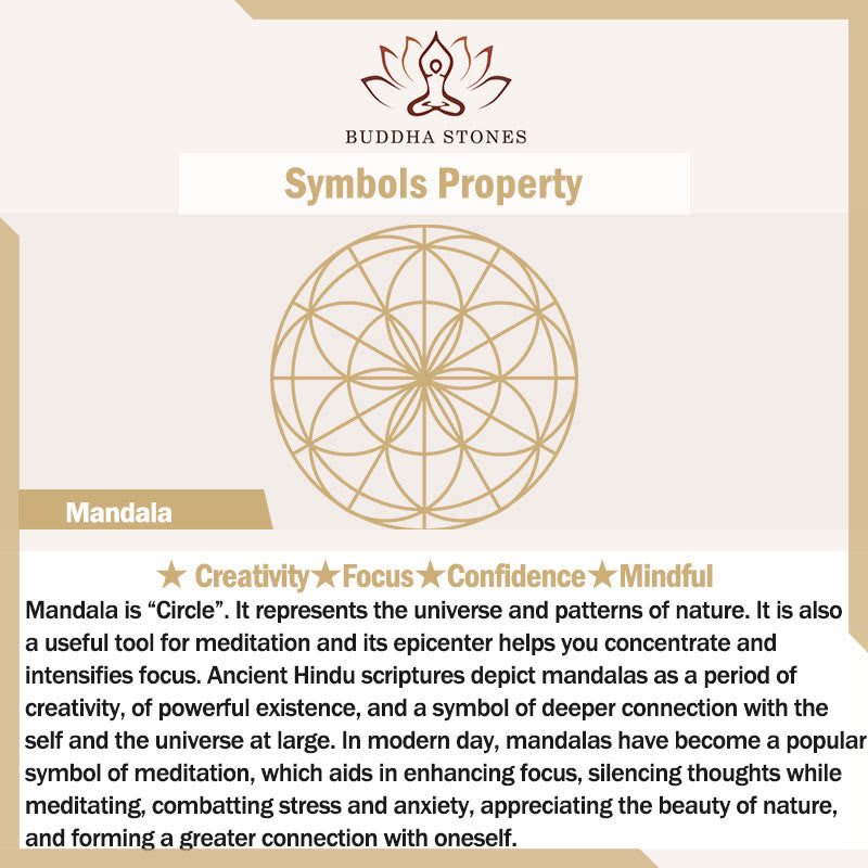 Fortune Jewel Mandala Pattern Beads Creativity Necklace Pendant