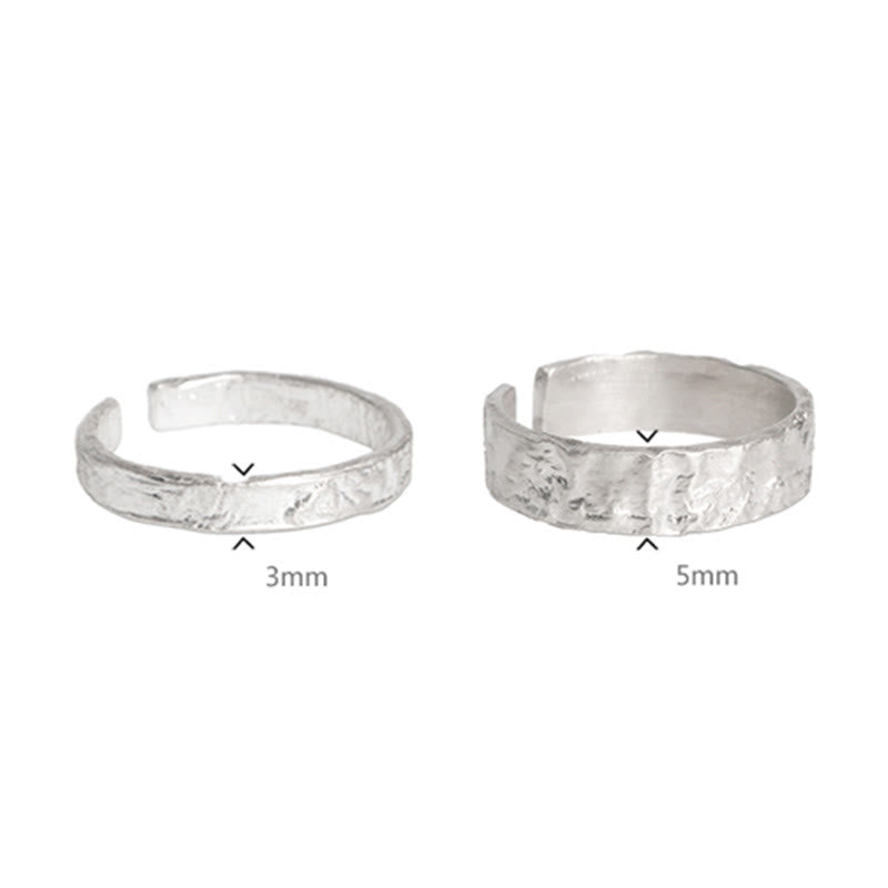 Fortune Jewel 925 Sterling Silver Simple Design Blessing Couple Ring