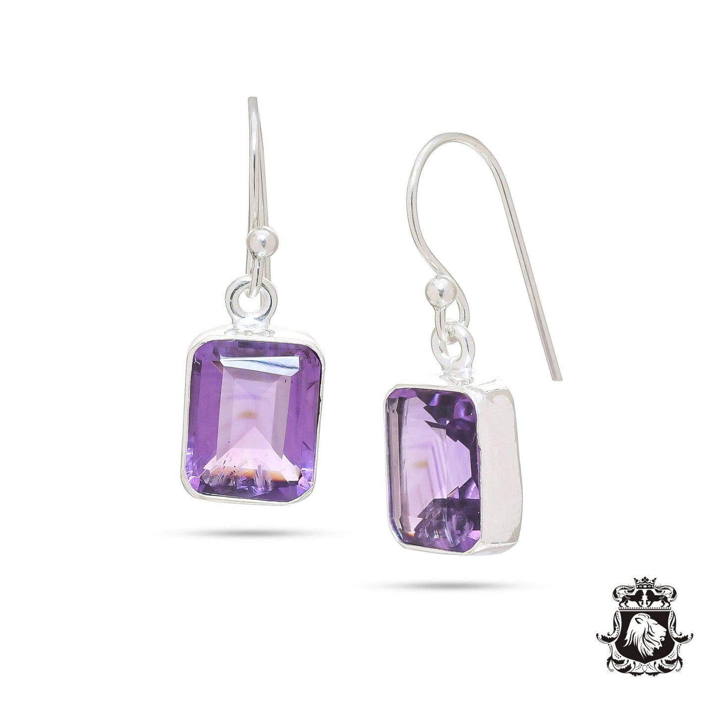 Amethyst Dangle & Drop Earrings 925 Solid (Nickel Free) Sterling Silver Earrings WHOLESALE price / Made in Canada Minimalist Earrings ER19