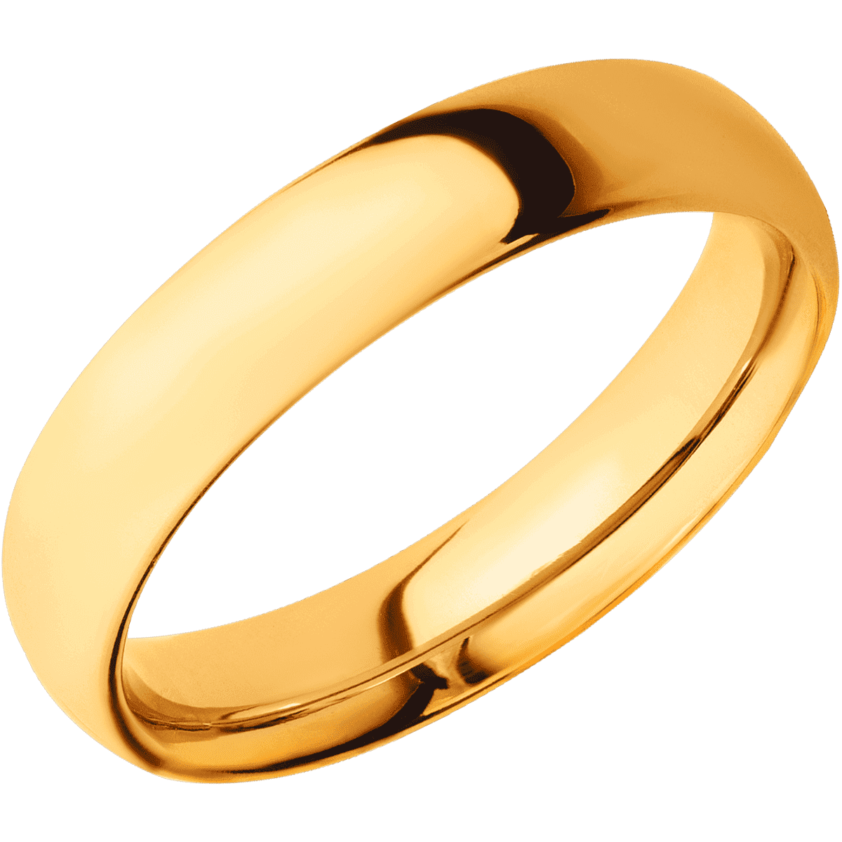 22K Yellow Gold + Polish Finish