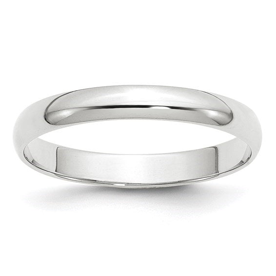 14K Yellow Gold 3mm LTW Half Round Band Size: 6